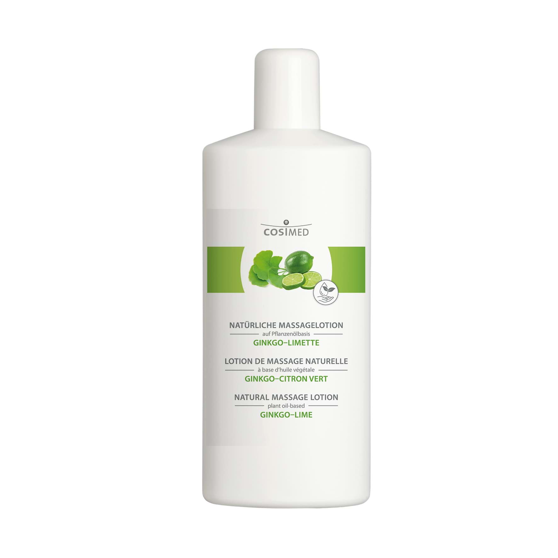 Natürliche Massagelotion Ginkgo-Limette, Bild 1